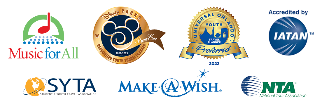 Disney’s Partners Award, National Tour Association, the Student & Youth Travel Association, Disney Youth Programs